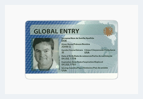 Tarjeta Global Entry